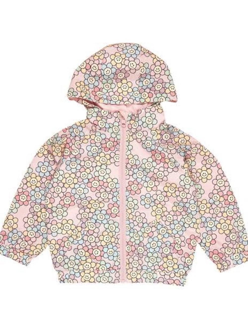 Huxbaby Rainbow Daisy Reversible Rain Jacket